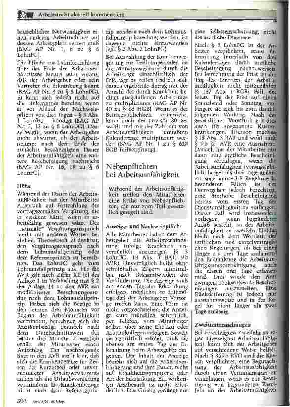 Vorschauseite 4: Krankheit im Arbeitsverhältnis Teil 2