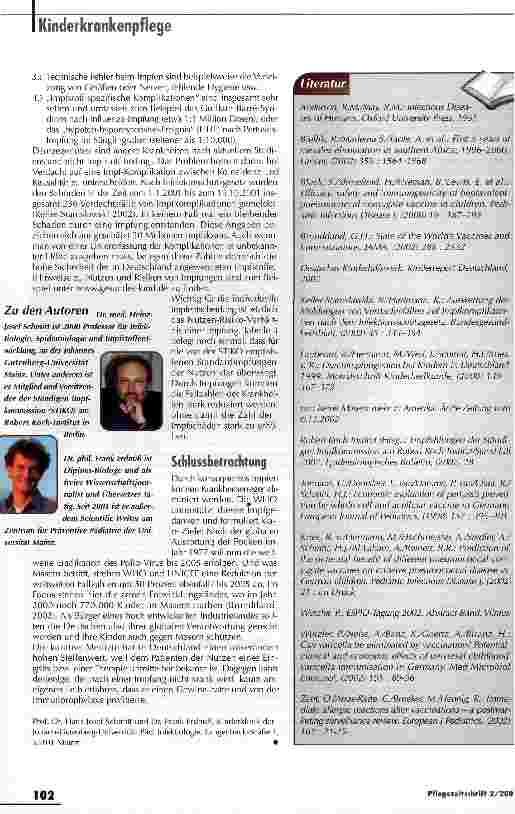 Vorschauseite 4: Der Pieks am Lebensanfang für eine gesunde Zukunft
