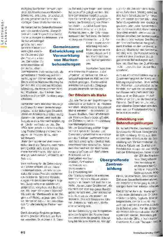 Vorschauseite 2: Medizin-Markt vor neuen Entscheidungen Hauptstadtkongress beschäftigte sich mit Fragen der Angebotspolitik und Leistungsplanung