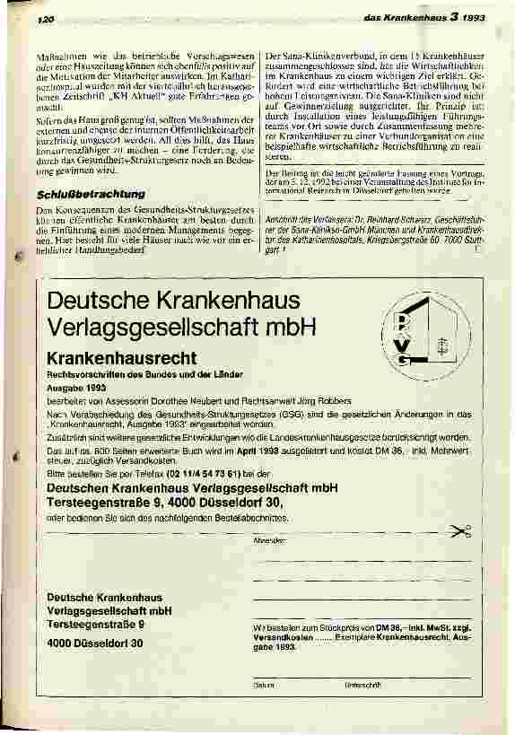 Vorschauseite 5: Modernes Management in öffentlichen Krankenhäusern Wie kann die Krankenhausleitung den Konsequenzen des GSG begegnen?