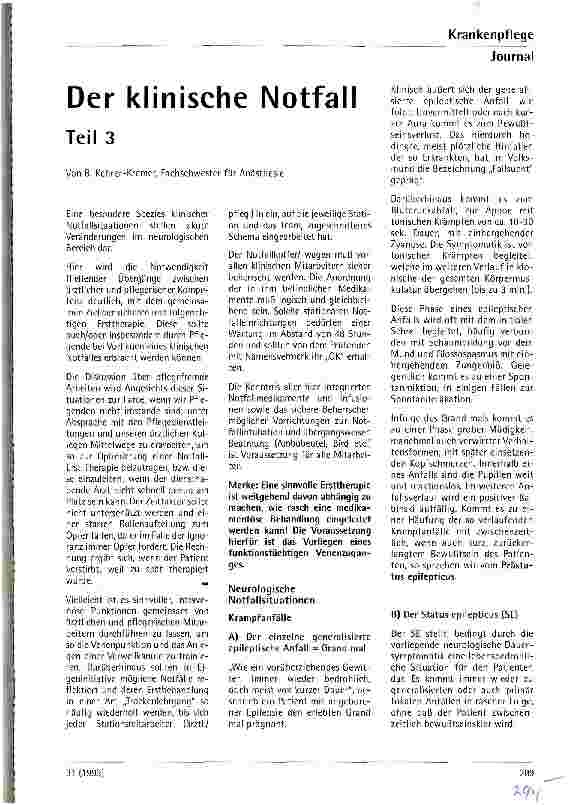 Vorschauseite 1: Der klinische Notfall