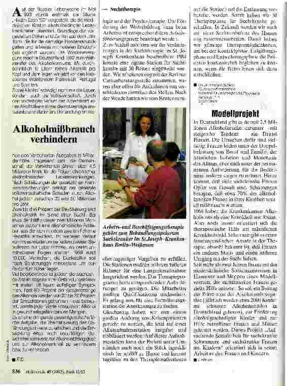 Vorschauseite 2: Suchttherapie Neue Anforderungen an Schwestern und Pfleger