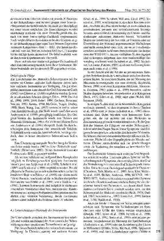 Vorschauseite 6: Assessment-Instrumente zur pflegerischen Beurteilung des Mundes Ein Literaturreview