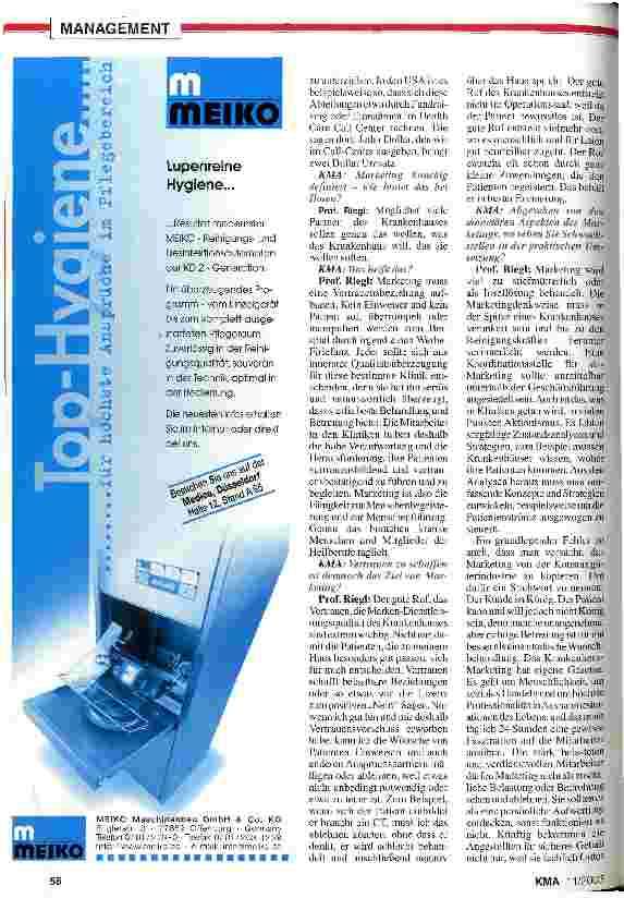 Vorschauseite 2: Marketing für Kliniken gehört ins Sozialgesetzbuch