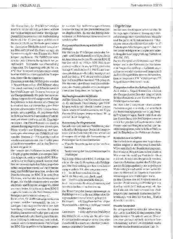 Vorschauseite 2: Prüfung der Reinigungsleistung von Reinigungs-Desinfektionsgeräten für thermolabile Endoskope