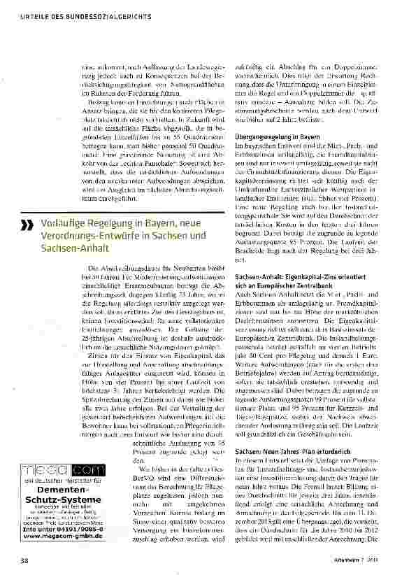 Vorschauseite 3: Pflegelandschaft bleibt zerklüftet