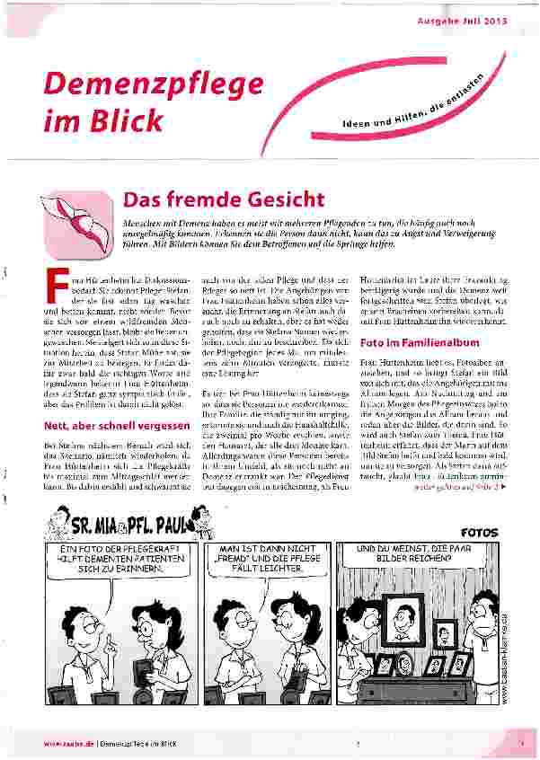 Vorschauseite 1: Das fremde Gesicht