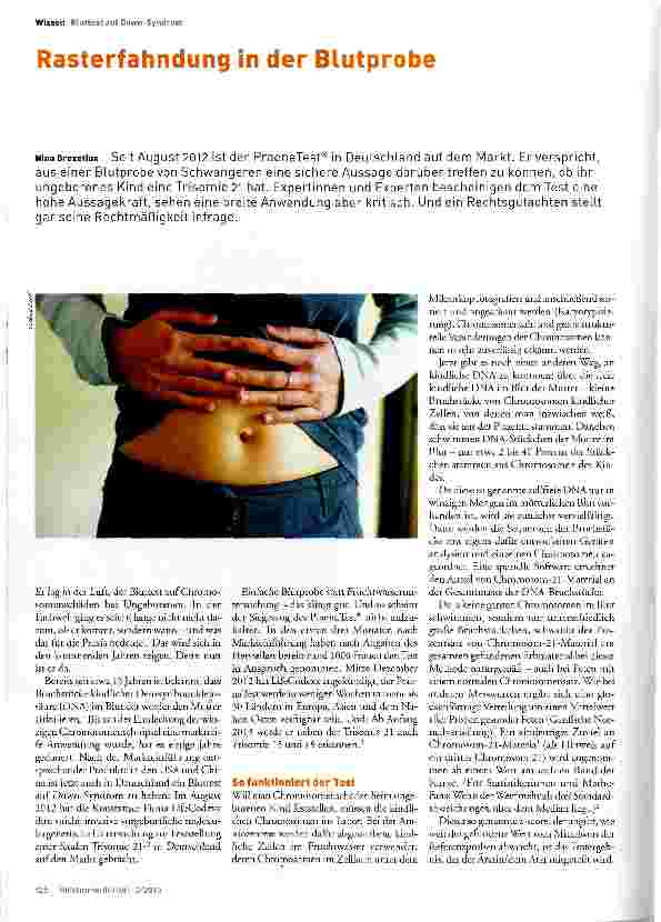 Vorschauseite 1: Rasterfahndung in der Blutprobe