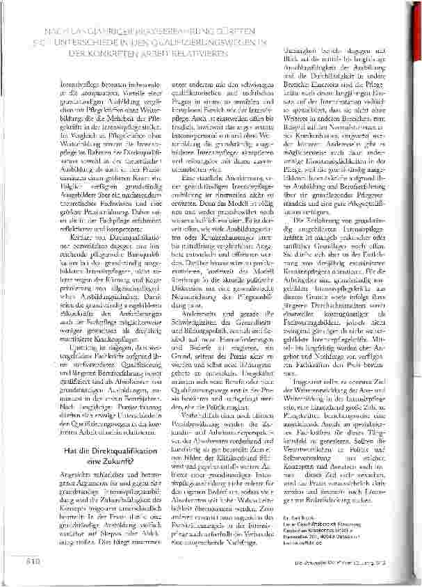 Vorschauseite 3: UMSTRITTENES AUSBILDUNGSMODELL