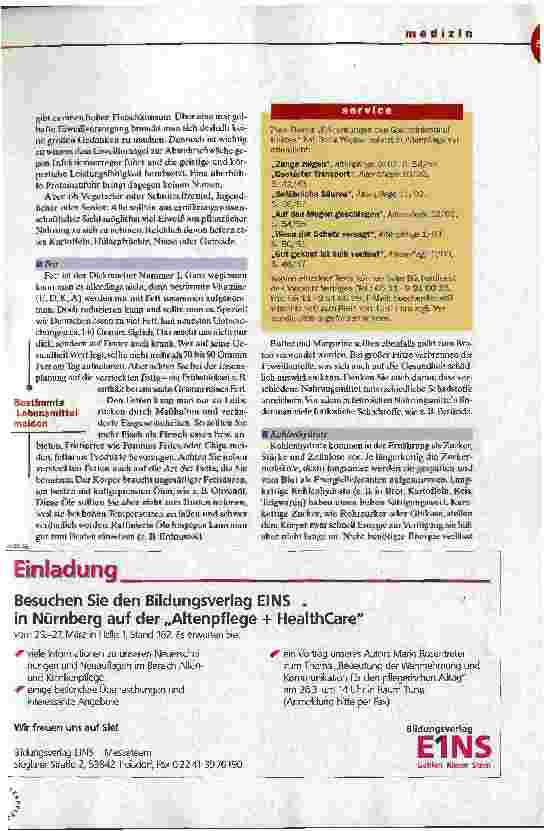 Vorschauseite 2: Gesundheit geht durch den Magen