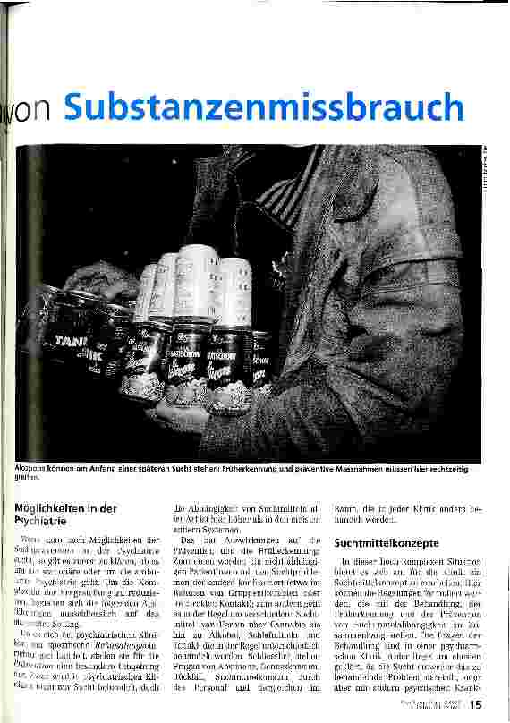 Vorschauseite 2: Prävention und Früherkennung von Substanzenmissbrauch
