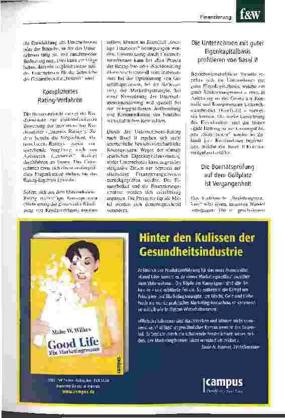 Vorschauseite 2: Richtig auf das Rating vorbereiten Die Kreditnehmer dürfen keine Zeit mehr verlieren