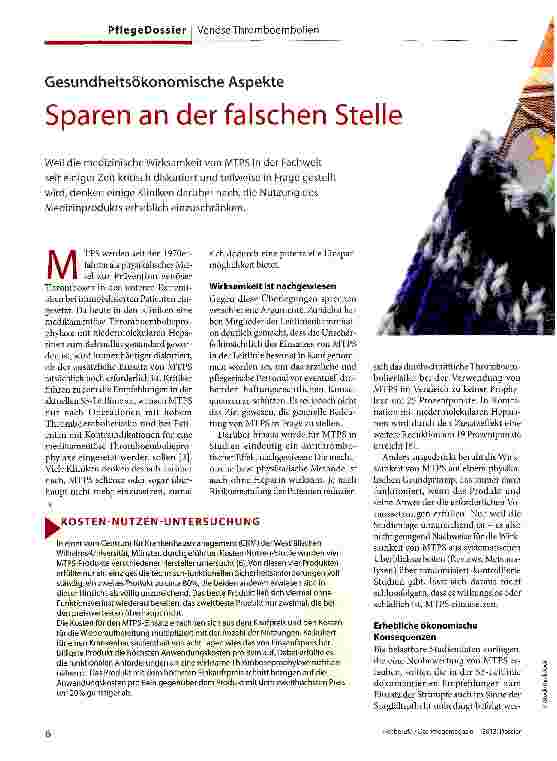 Vorschauseite 1: Sparen an den falschen Stellen