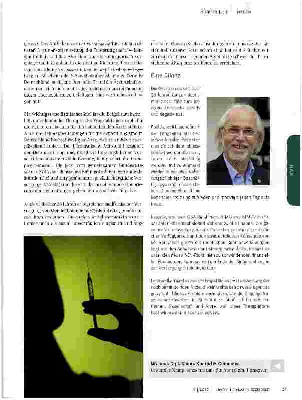 Vorschauseite 2: Lohnt sich Substitutionstherapie noch?
