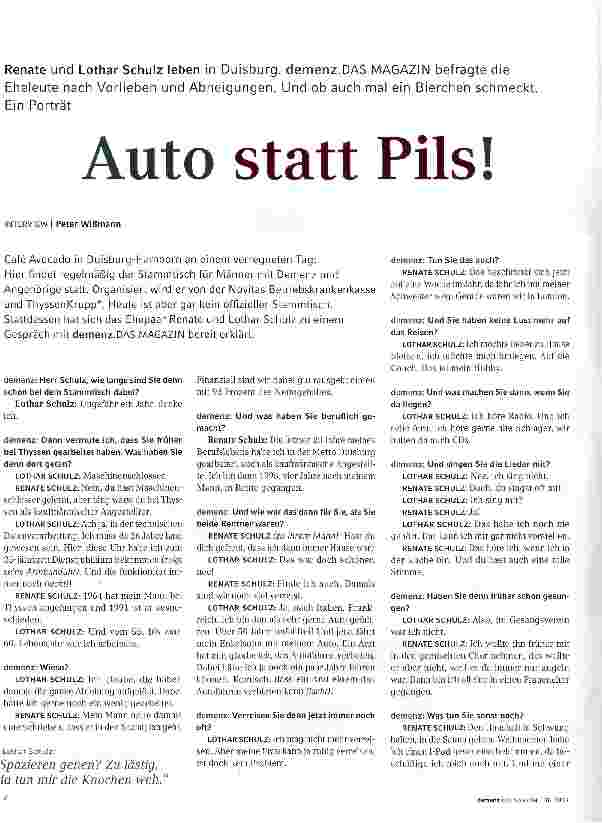 Vorschauseite 1: Auto statt Pils!