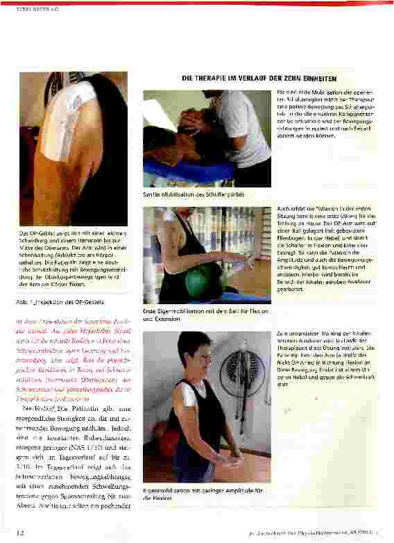 Vorschauseite 3: Physiotherapeutische Rehabilitation nach Mehrfach-OP der Schulter