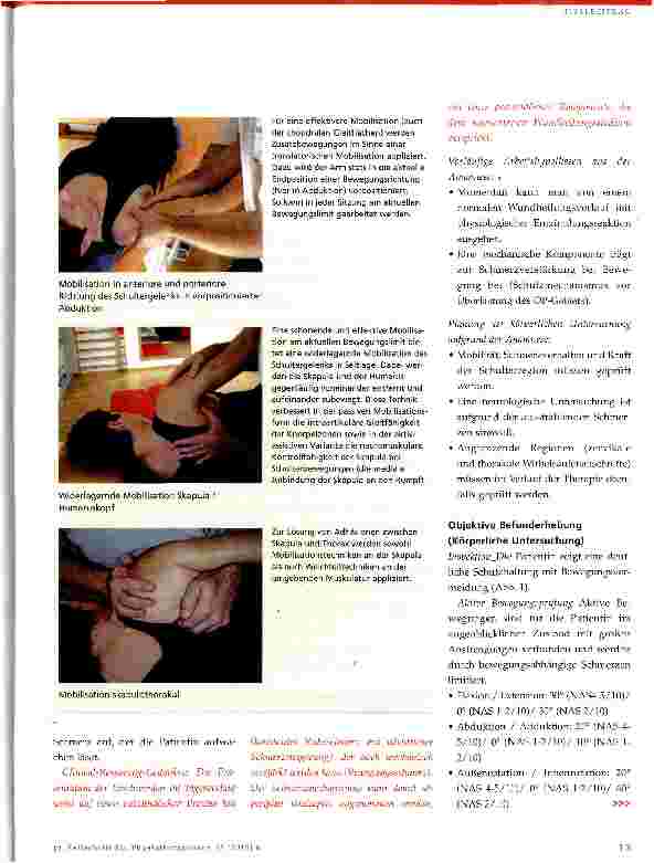 Vorschauseite 4: Physiotherapeutische Rehabilitation nach Mehrfach-OP der Schulter