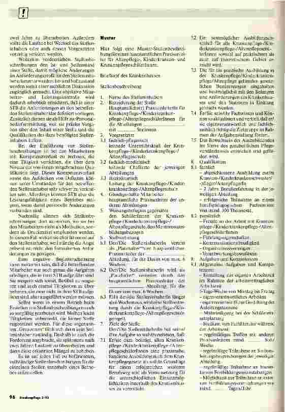 Vorschauseite 3: Stellenbeschreibung: Praxisanleiterin