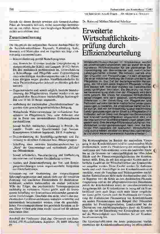 Vorschauseite 1: Erweiterte Wirtschaftlichkeitsprüfung durch Effizienzbeurteilung