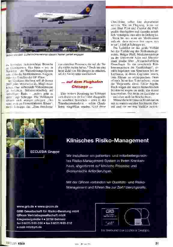 Vorschauseite 5: Risikomanagement: Aus Fehlern lernen