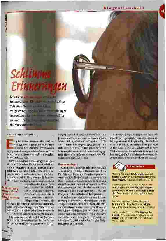 Vorschauseite 1: Schlimme Erinnerungen