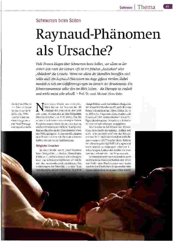 Vorschauseite 1: Raynaud-Phänomen als Ursache?