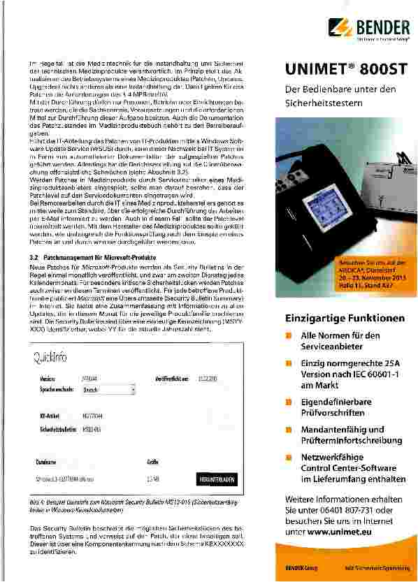 Vorschauseite 6: Computer-Betriebssysteme in der Medizintechnik Teil 1: Erfahrungen und Empfehlungen eines Krankenhauses
