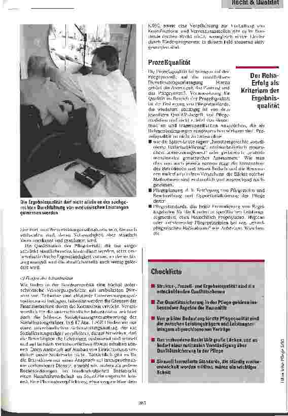 Vorschauseite 3: Das Recht auf Qualität Rechtliche Aspekte der Qualitätssicherung in der Häuslichen Pflege