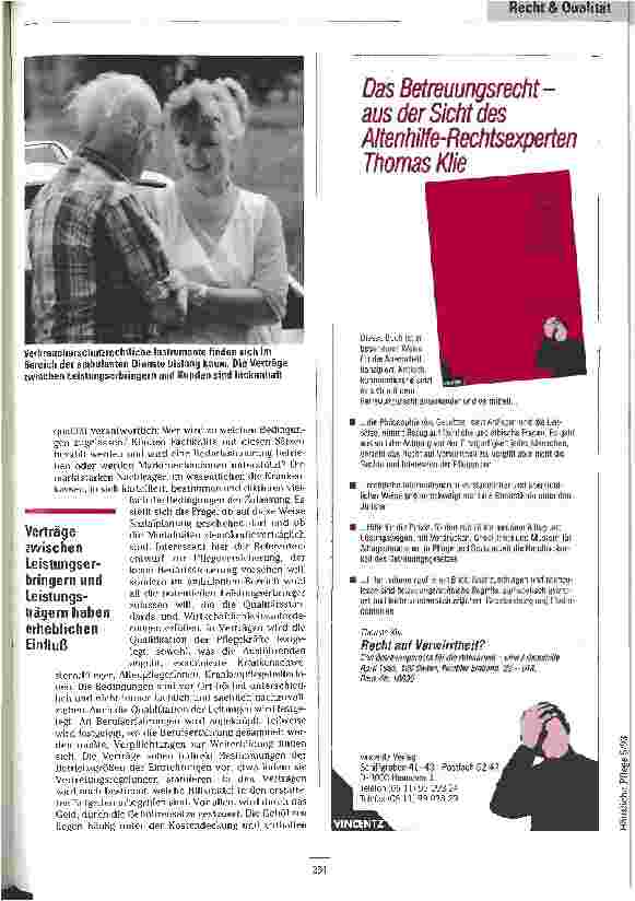 Vorschauseite 5: Das Recht auf Qualität Rechtliche Aspekte der Qualitätssicherung in der Häuslichen Pflege