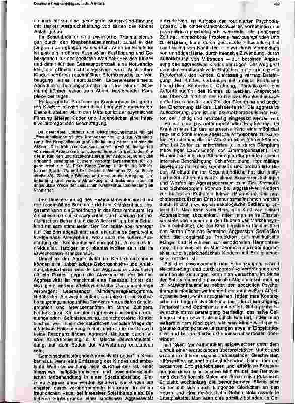 Vorschauseite 3: Besondere psychologische Aspekte in der Kinderkrankenpflege