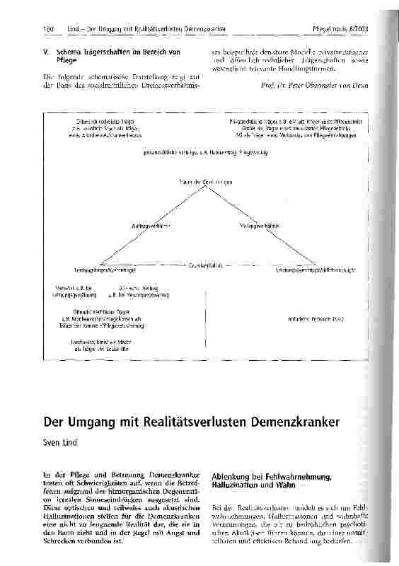 Vorschauseite 1: Der Umgang mit Realitätsverlusten Demenzkranker