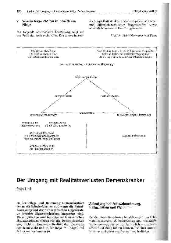 Vorschauseite 2: Der Umgang mit Realitätsverlusten Demenzkranker