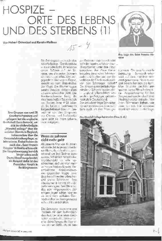 Vorschauseite 1: Hospize - Orte des Lebens und des Sterbens (1)