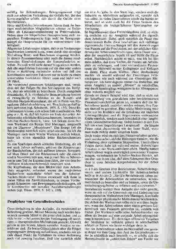 Vorschauseite 4: Gesundheitsschäden an Sitzarbeitsplätzen und mögliche Prophylaxen