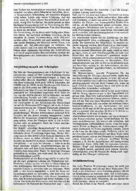 Vorschauseite 5: Gesundheitsschäden an Sitzarbeitsplätzen und mögliche Prophylaxen