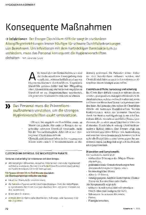 Vorschauseite 1: Konsequente Maßnahmen