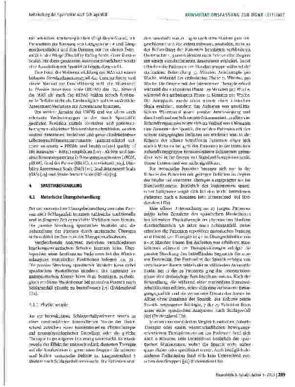 Vorschauseite 5: Behandlung der Spastizität nach Schlaganfall