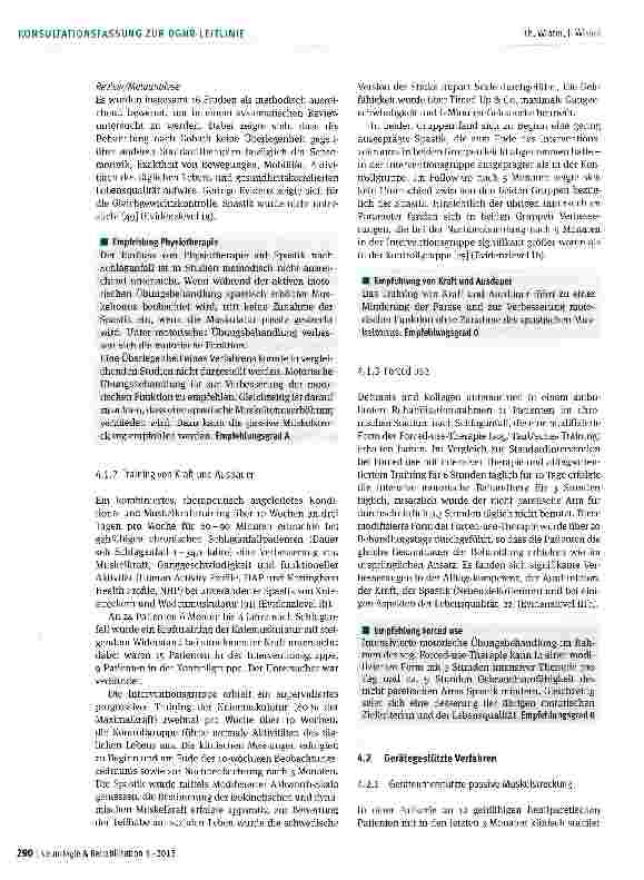 Vorschauseite 6: Behandlung der Spastizität nach Schlaganfall