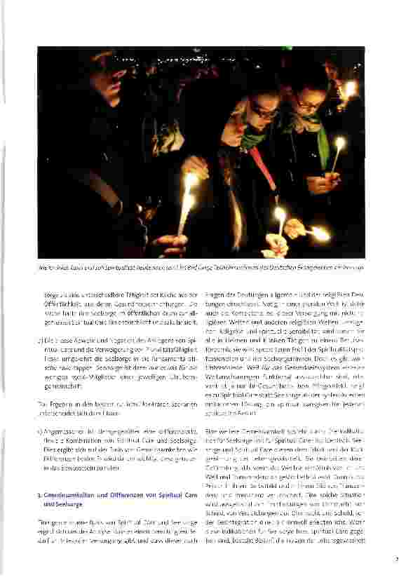 Vorschauseite 2: Zum Verhältnis von Spiritual Care und kirchlicher Seelsorge - ein Diskussionsbeitrag aus Deutschland. ..