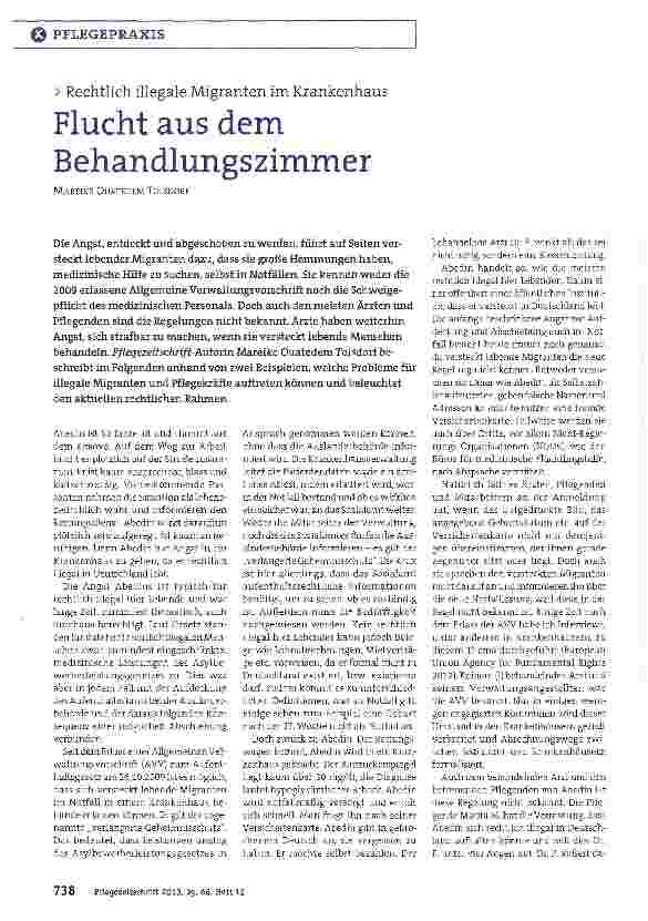 Vorschauseite 1: Flucht aus dem Behandlungszimmer