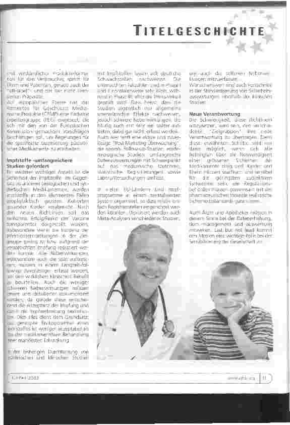 Vorschauseite 2: Mehr Sicherheit und Transparenz bei Medikamenten für Kinder