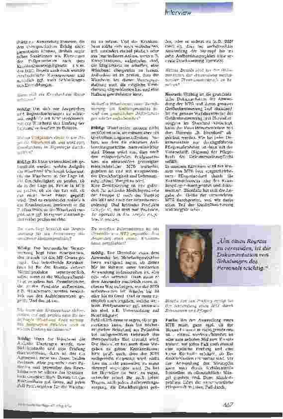 Vorschauseite 2: Praxisnahes Qualitätsmanagement: Neue Betreiberverordnung regelt Aufbereitung medizinischer Thromboseprophylaxestrümpfe (MTS)