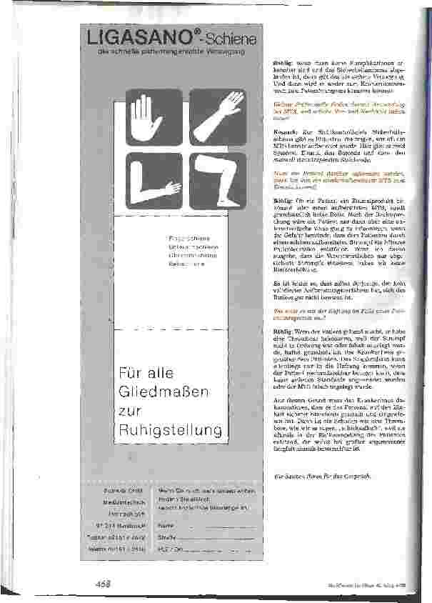 Vorschauseite 3: Praxisnahes Qualitätsmanagement: Neue Betreiberverordnung regelt Aufbereitung medizinischer Thromboseprophylaxestrümpfe (MTS)