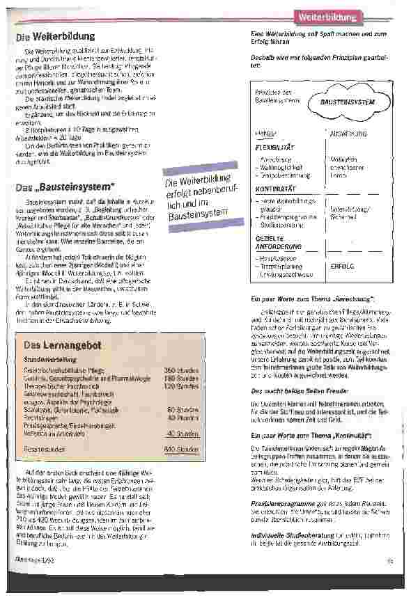 Vorschauseite 2: Körper, Seele und Geist zusammensehen Neue Weiterbildung des DBfK qualifiziert zu geriatrischer Pflege