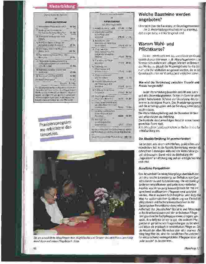 Vorschauseite 3: Körper, Seele und Geist zusammensehen Neue Weiterbildung des DBfK qualifiziert zu geriatrischer Pflege