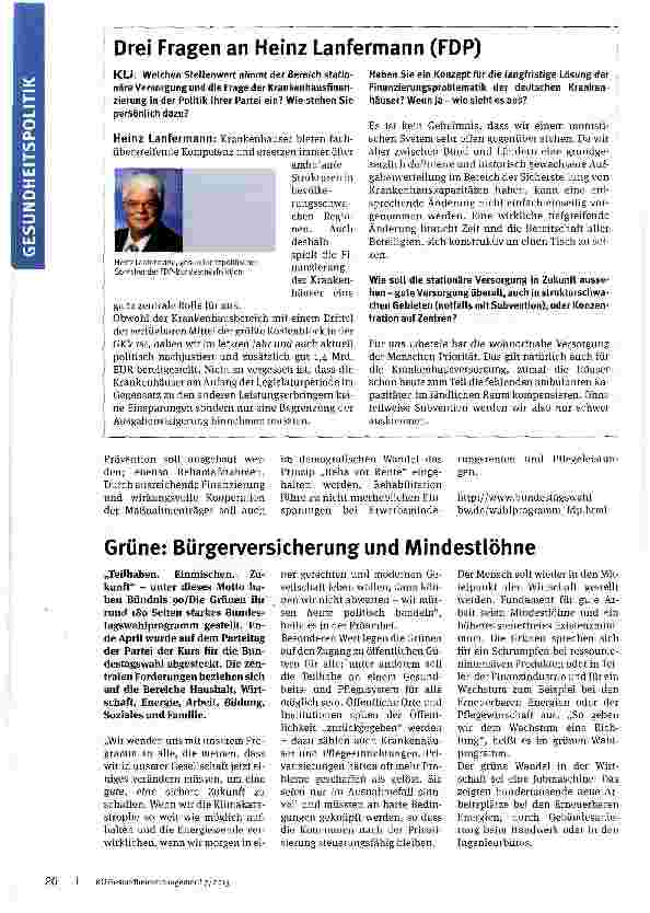 Vorschauseite 4: SPD: Personalkosten ausreichend berücksichtigen