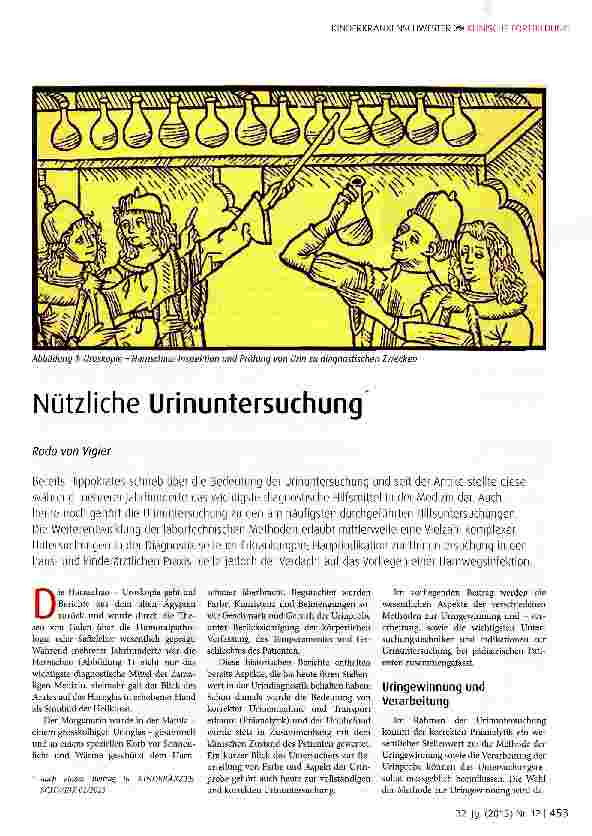 Vorschauseite 1: Nützliche Urinuntersuchung
