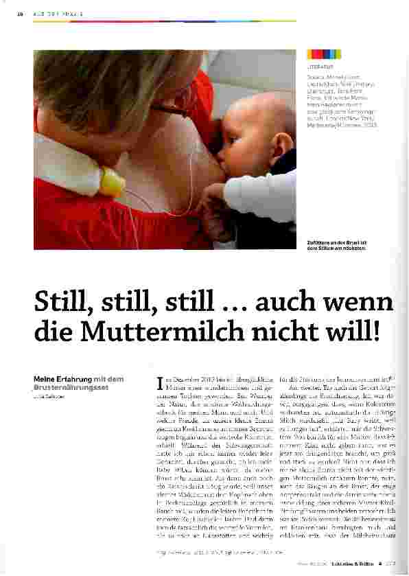 Vorschauseite 1: Still, still, still... auch wenn die Muttermilch nicht will!