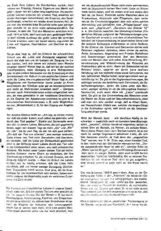 Vorschauseite 3: Sterbebeistand als Hilfe in der letzten Lebensphase Kommunikation mit Sterbenden