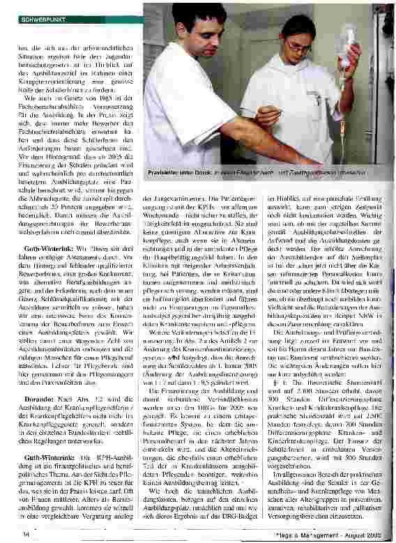 Vorschauseite 3: Krankenpflegegesetz (II) Anspruch und Wirklichkeit